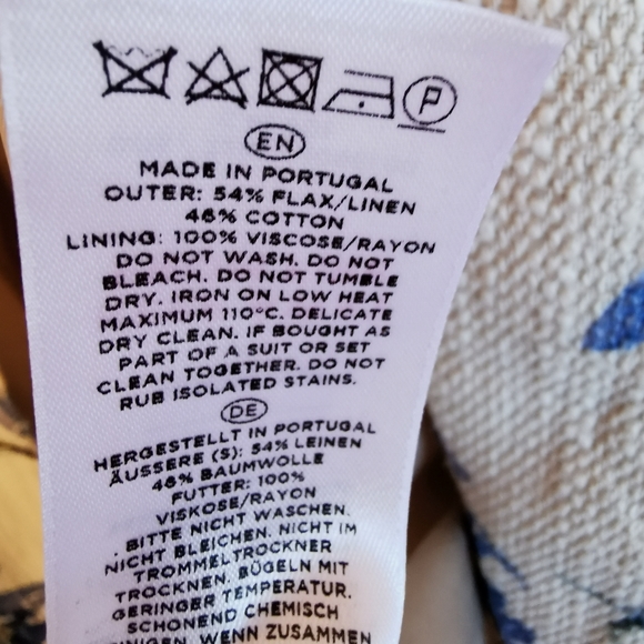 Sold*Hobbs London made in Portugal floral coat - Picture 8 of 8